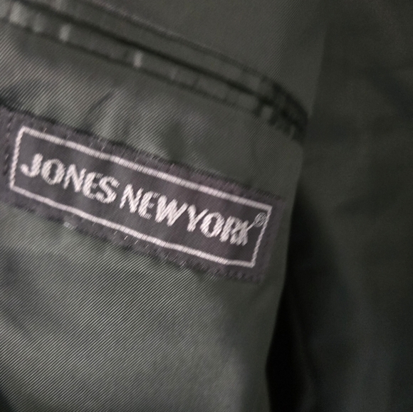 Jones New York Sports Coat 48L Gray Wool 6Button Small Hole In Back Career - Picture 11 of 15